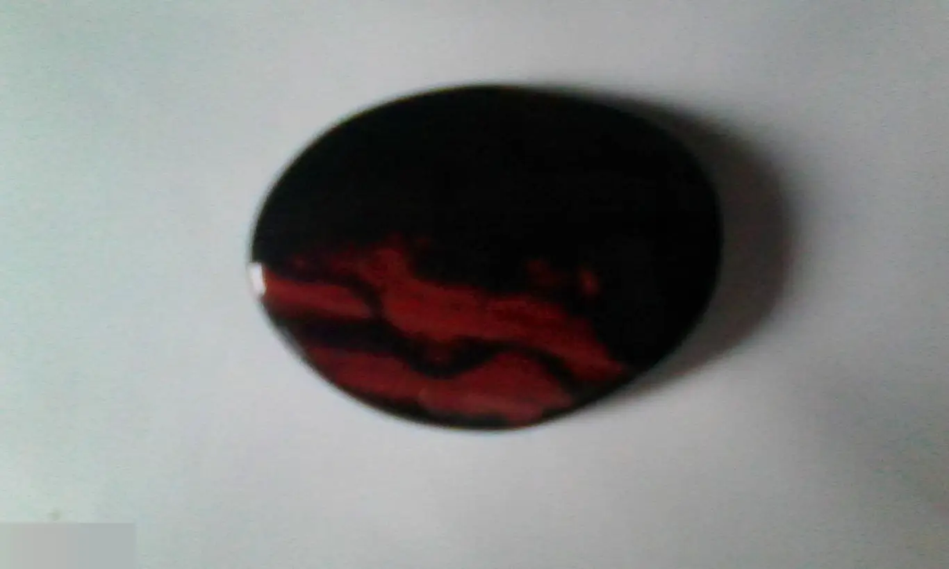 Агат 36х27х6 мм бусина 3