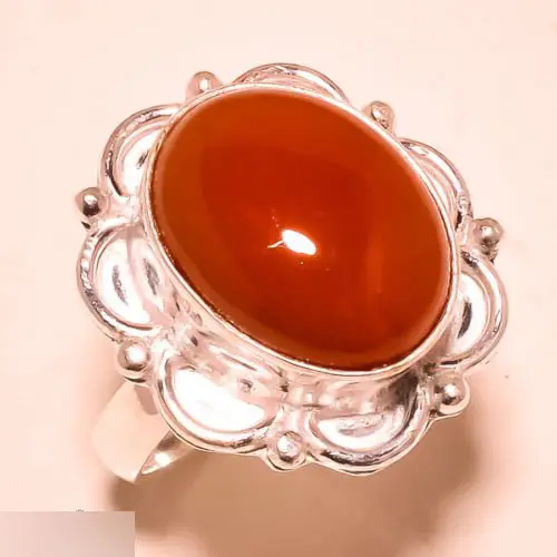 Серебряное кольцо с кораллом проба 925