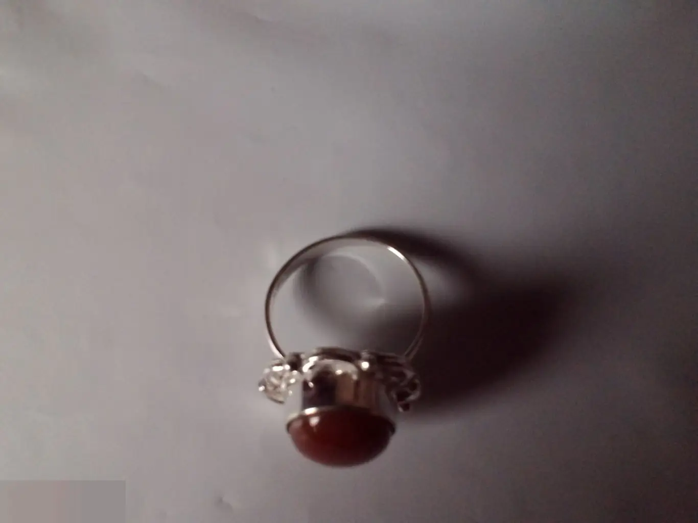 Серебряное кольцо с кораллом проба 925 2