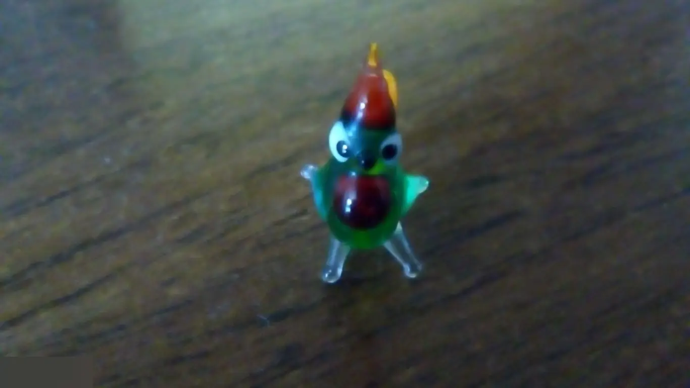 Фигурка из стекла петух 2