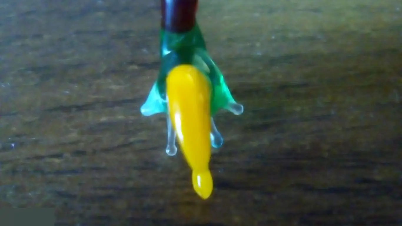 Фигурка из стекла петух 3