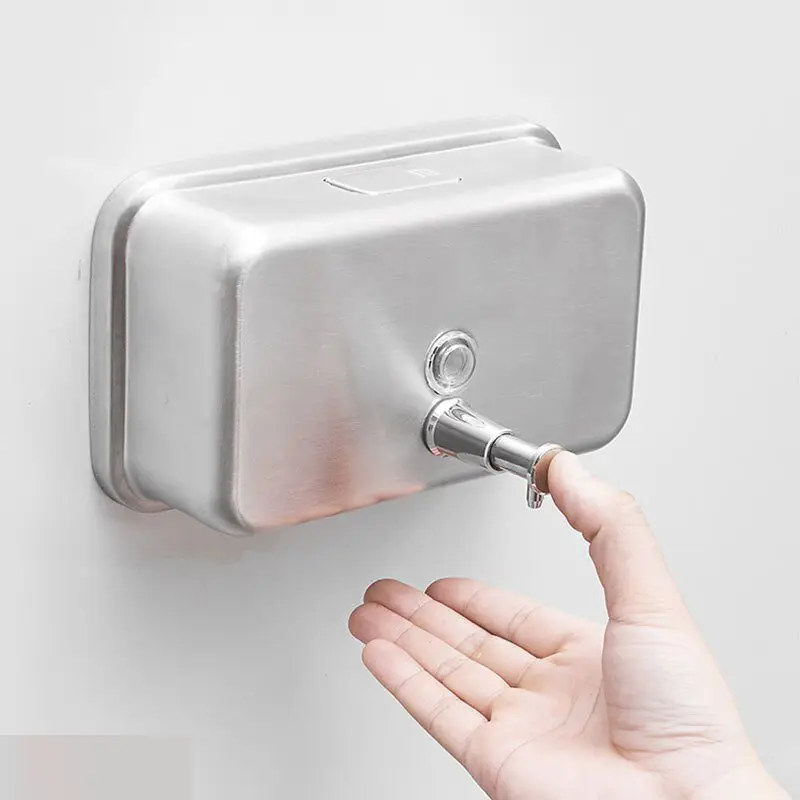 Дозатор для жидкого мыла 1,2 л нержавеющая сталь