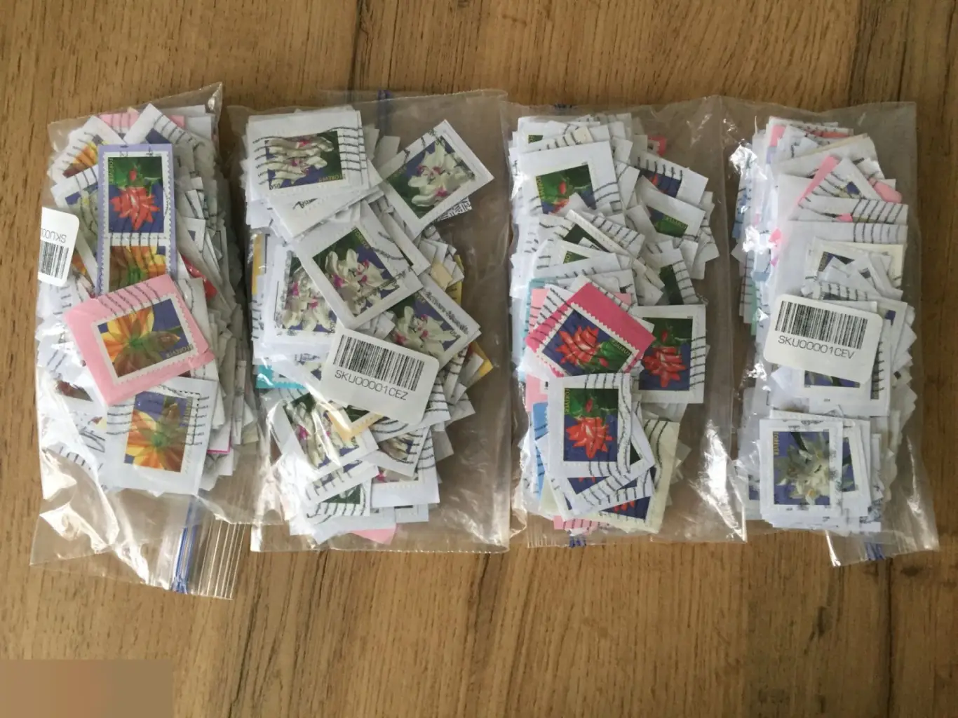 Цветы США 1020 почтовых марок forever USA