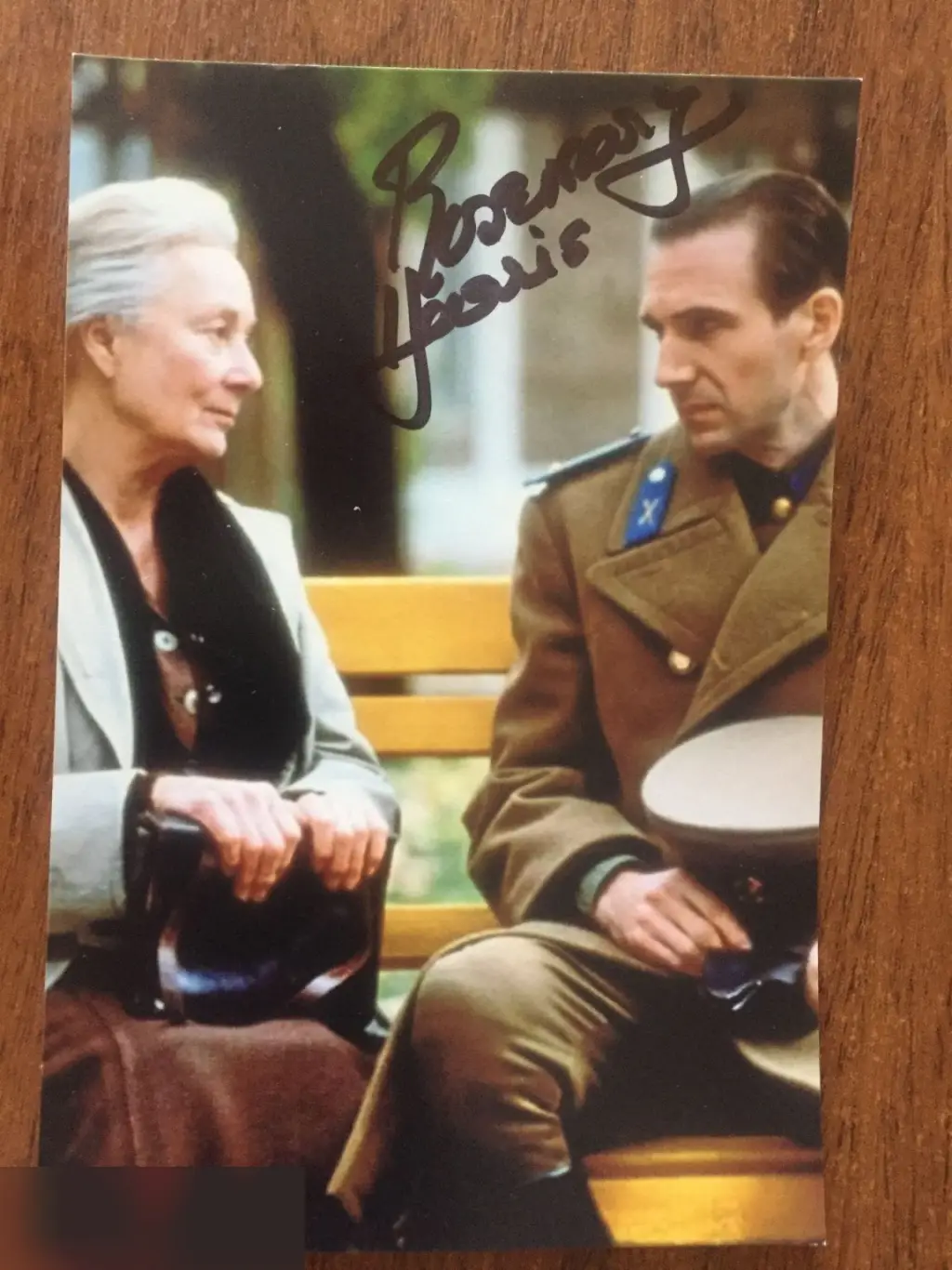 Розмари Харрис автограф на фото