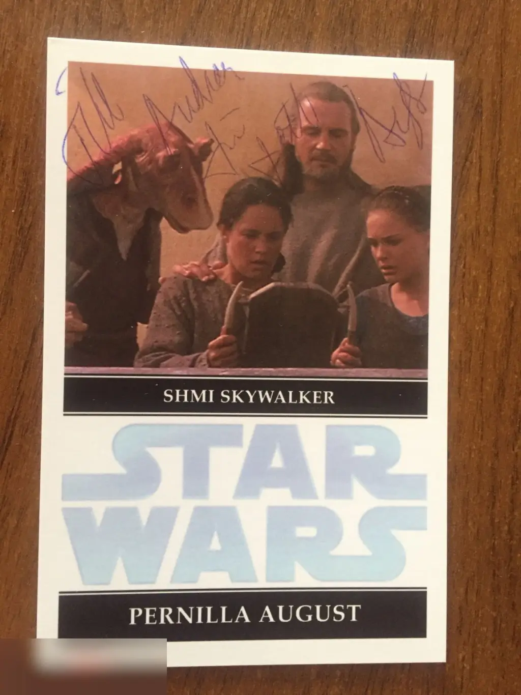 Пернилла Аугуст автограф Звёздные войны: Эпизод I – Скрытая угроза