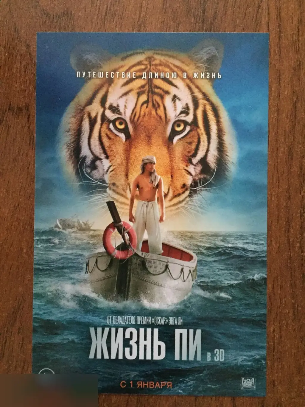 Жизнь Пи флаер листовка