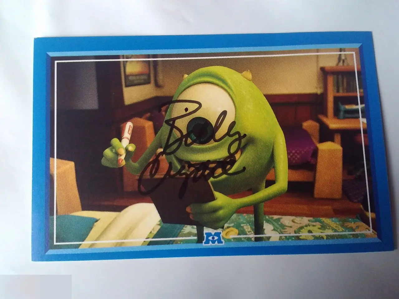 Билли Кристал автограф автопен на наклейке Университет монстров