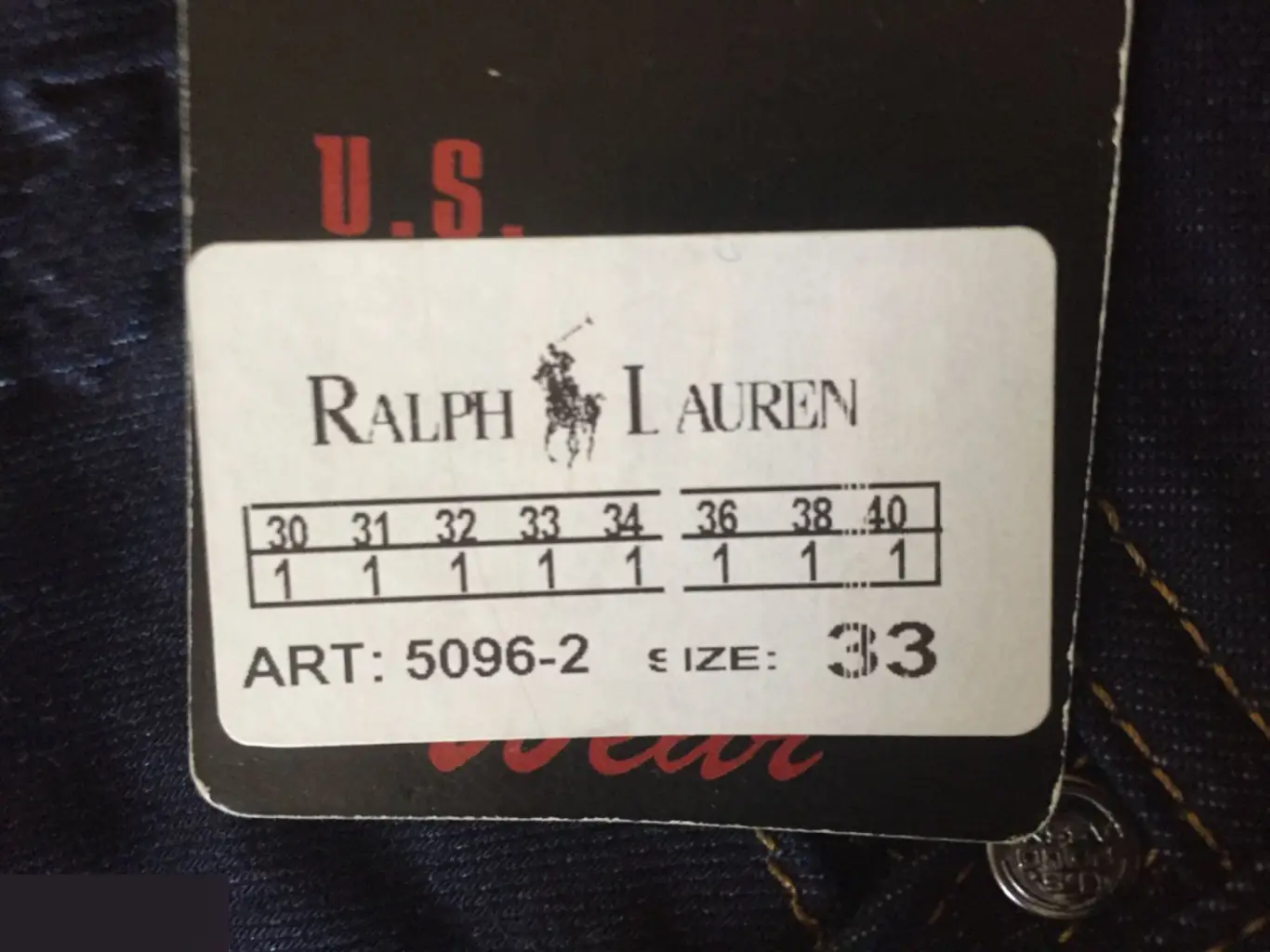 Polo Size 33 мужские джинсы новые с биркой Турция 3