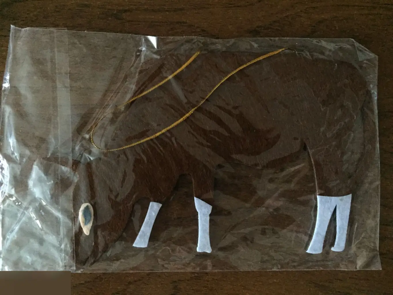 Бык игрушка-подвеска на ёлку