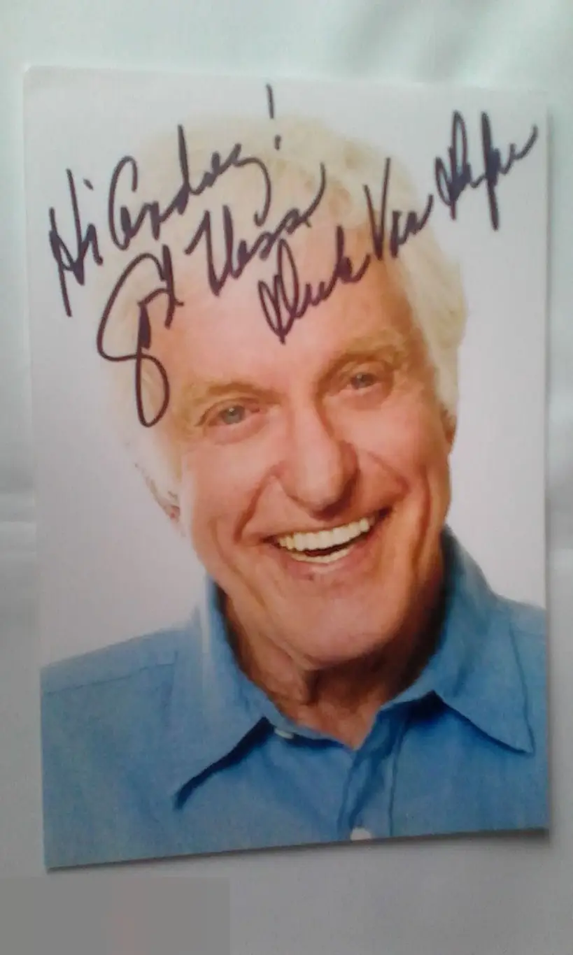 Дик Ван Дайк автограф на фото