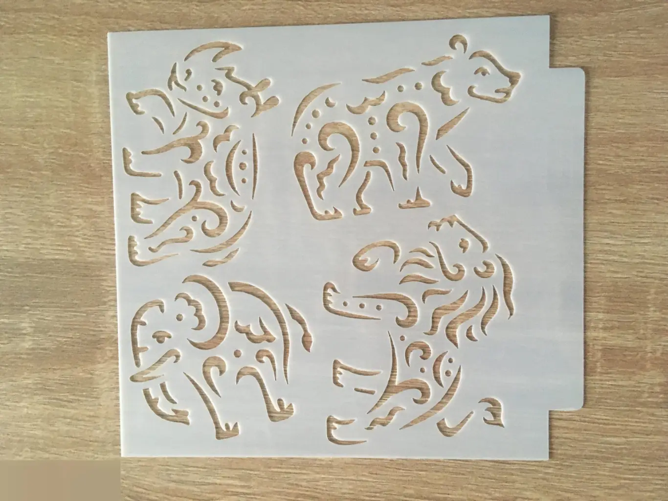 Трафарет животные Африки 13 см