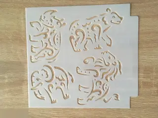 Трафарет животные Африки 13 см