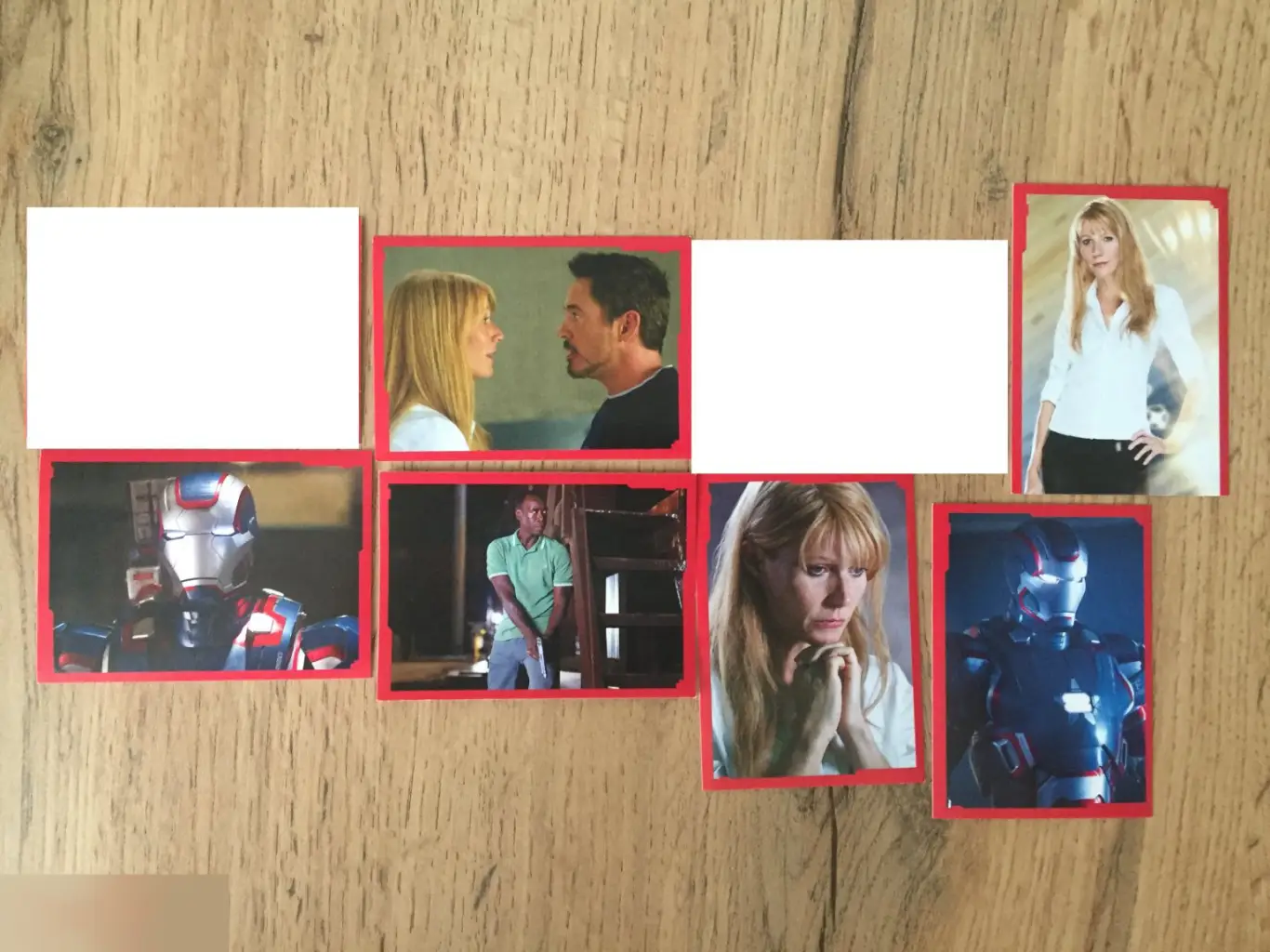 Iron Man 3 Железный человек 3 6 коллекционных наклеек Panini Италия
