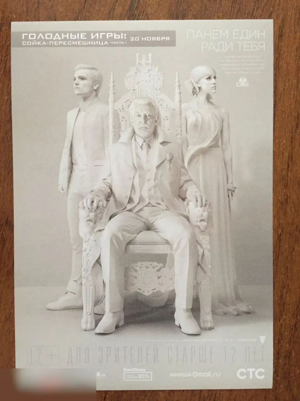 Голодные игры: Сойка-пересмешница. Часть 1 флаер листовка