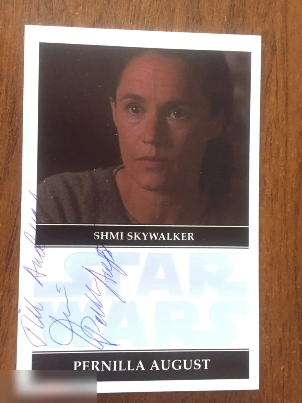 Пернилла Аугуст автограф Звёздные войны: Эпизод I – Скрытая угроза