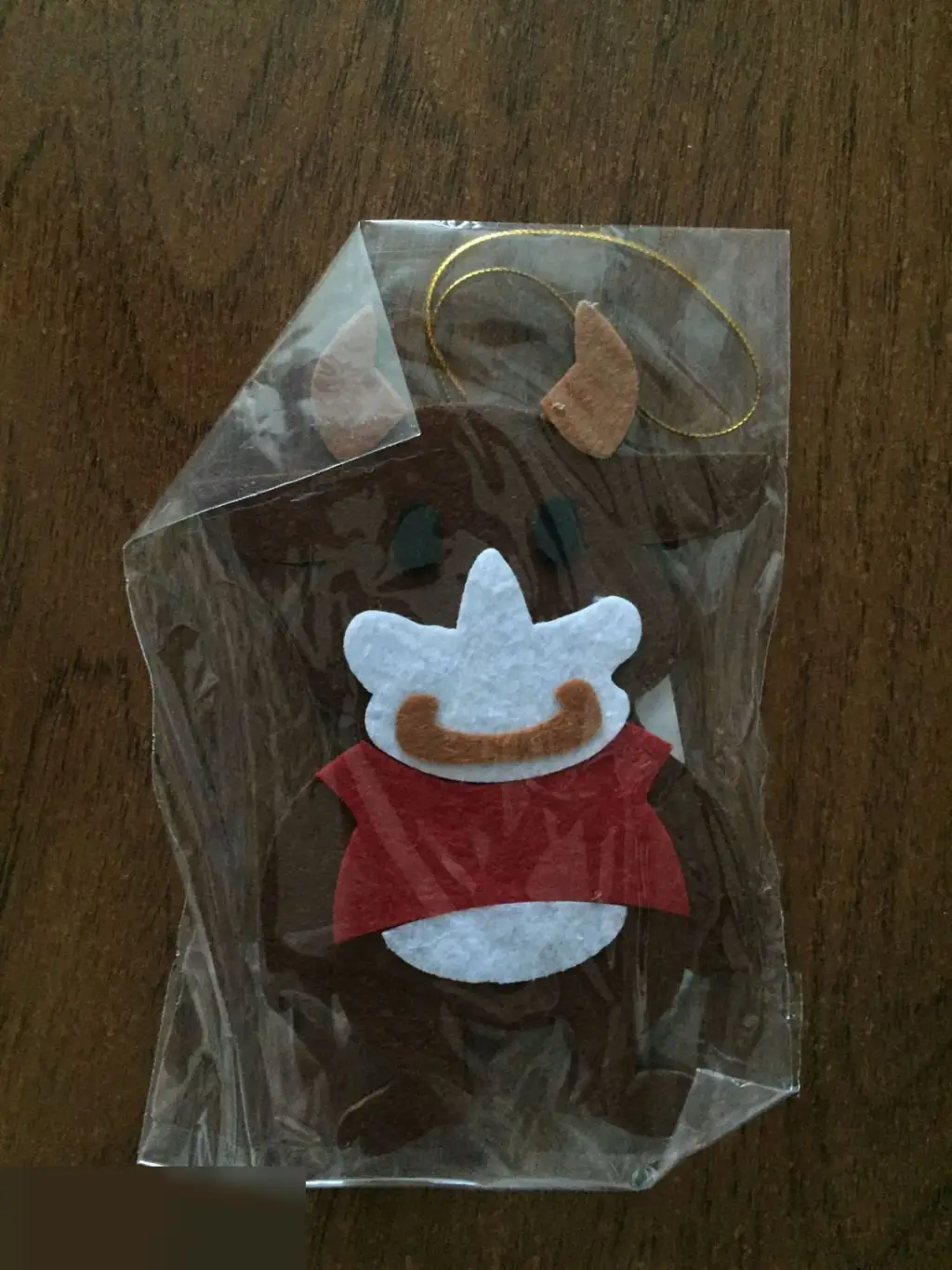 Бык игрушка-подвеска на ёлку