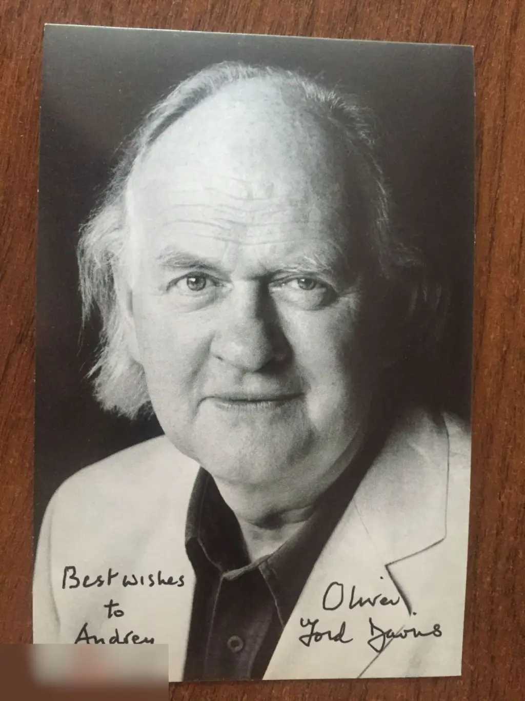 Оливер Форд Дэвис автограф