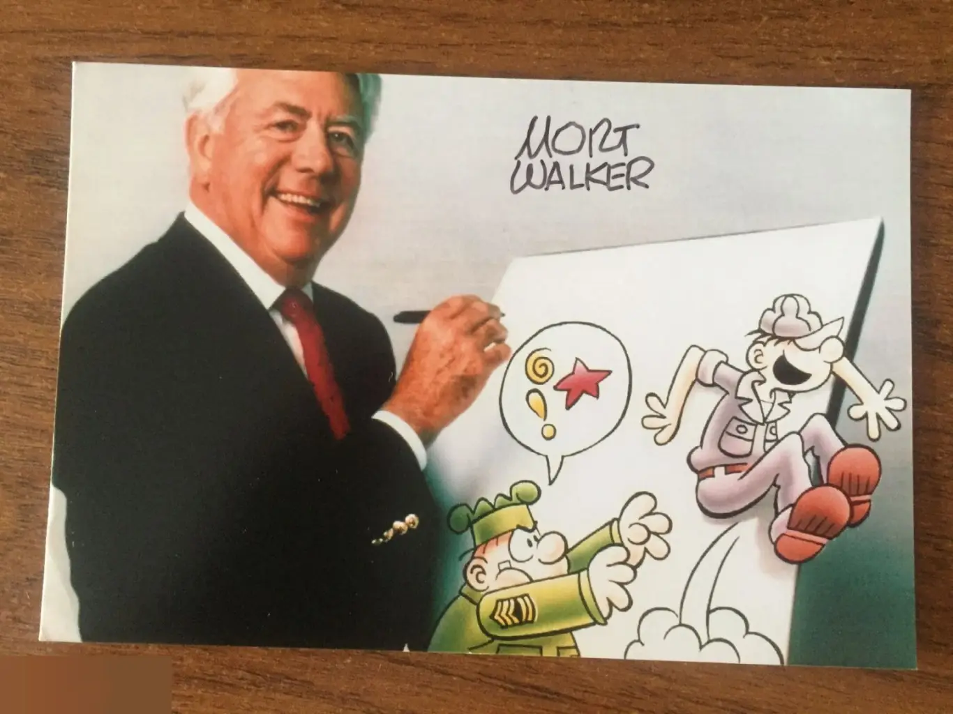 Морт Уолкер автограф на фото
