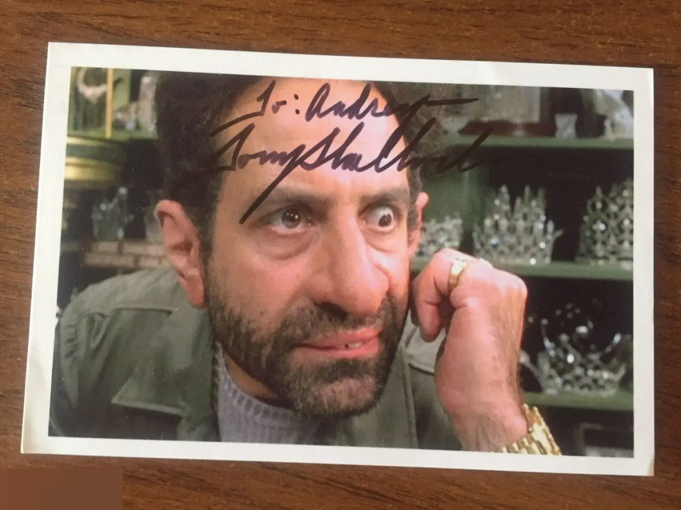 Тони Шалуб автограф Люди в чёрном 2