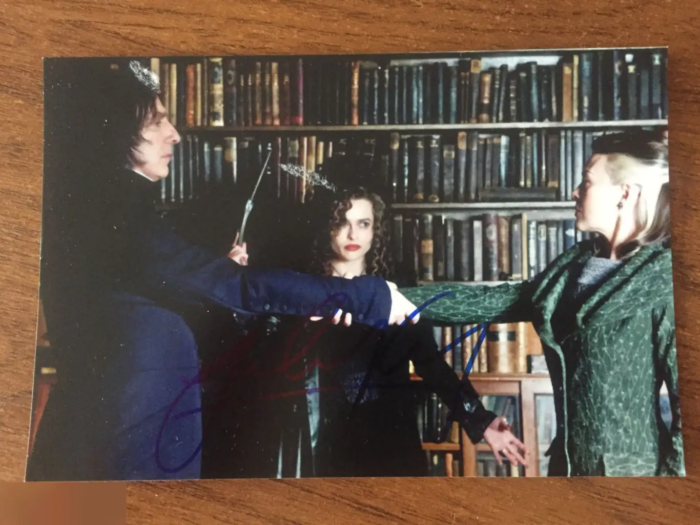 Хелен МакКрори автограф на фото Гарри Поттер