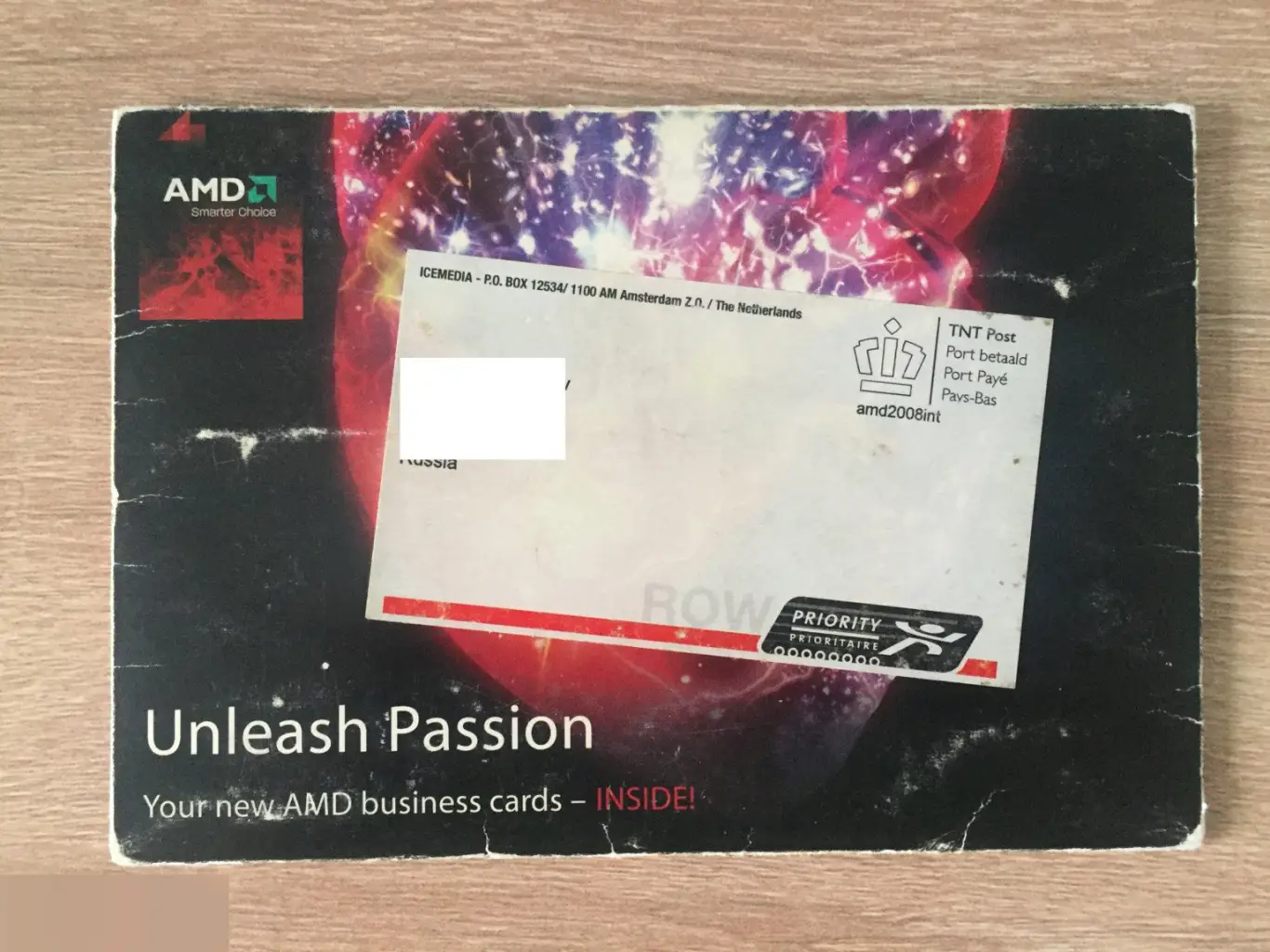 AMD 2008 Нидерланды картонный конверт