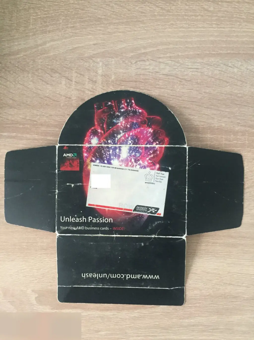 AMD 2008 Нидерланды картонный конверт 2