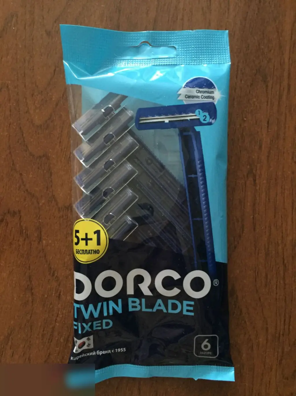Dorco Twin Blade Fixed 6 одноразовых станков Вьетнам