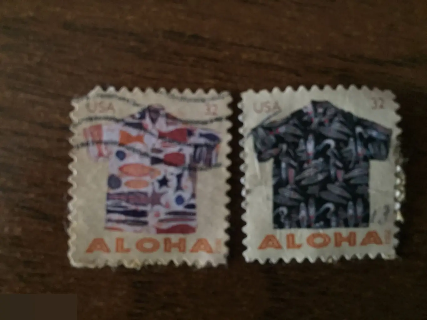 Aloha США 2 почтовые марки 32 цента USA