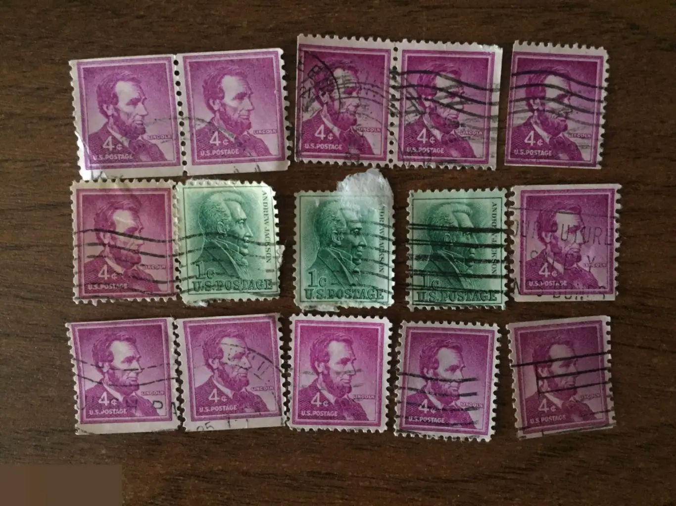 Президенты США 15 почтовых марок USA