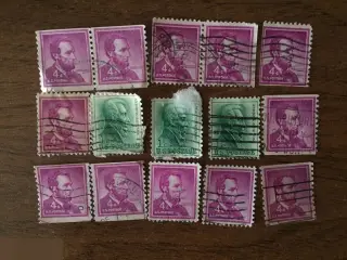 Президенты США 15 почтовых марок USA