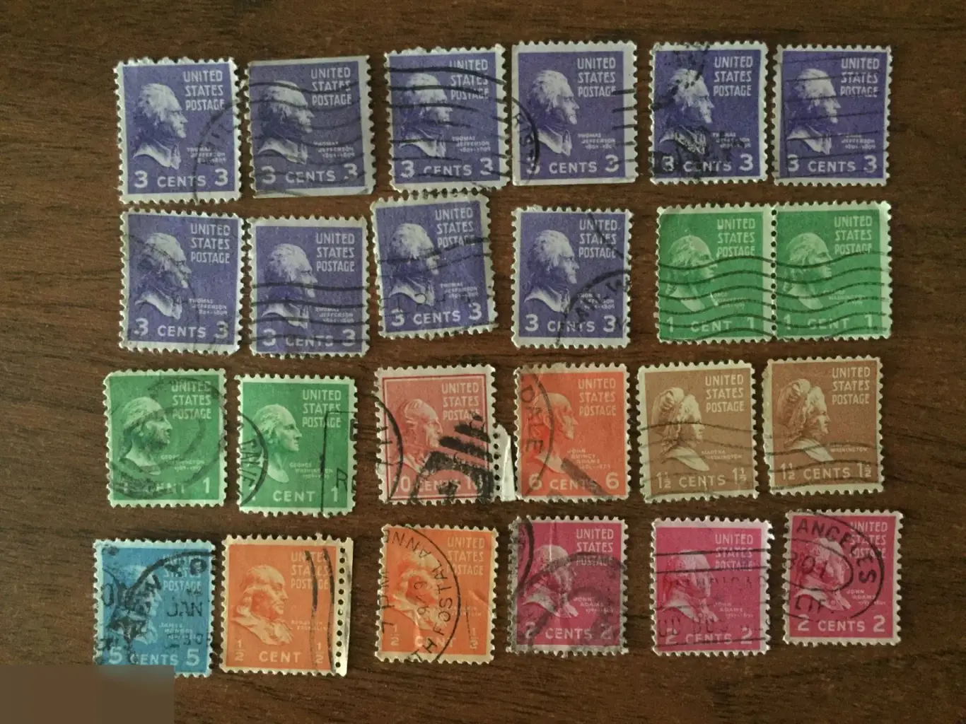 Президенты США 24 почтовые марки USA