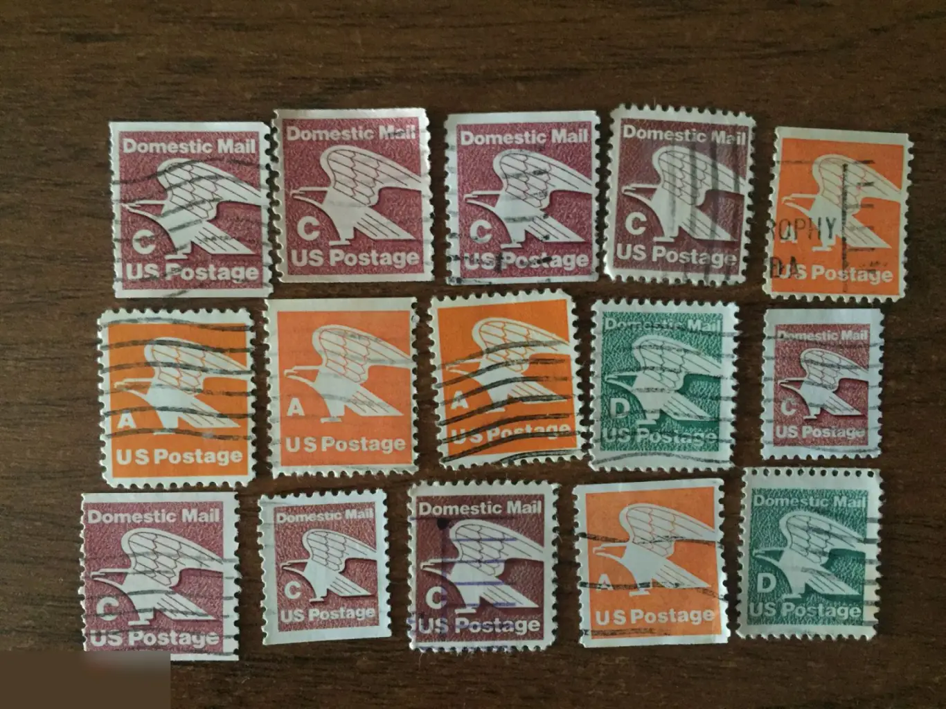 Domestic Mail США 15 почтовых марок USA