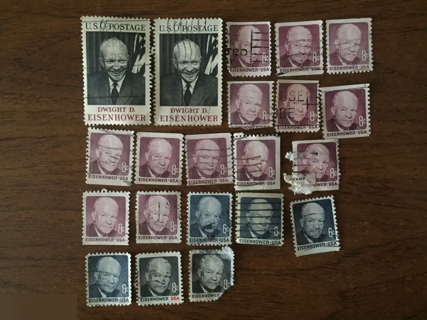 Дуайт Эйзенхауэр Dwight D. Eisenhower США 21 почтовая марка USA