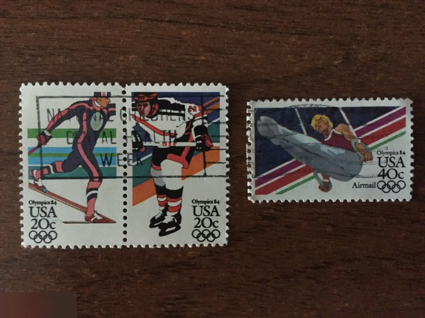 Olympics 84 США 3 почтовые марки USA