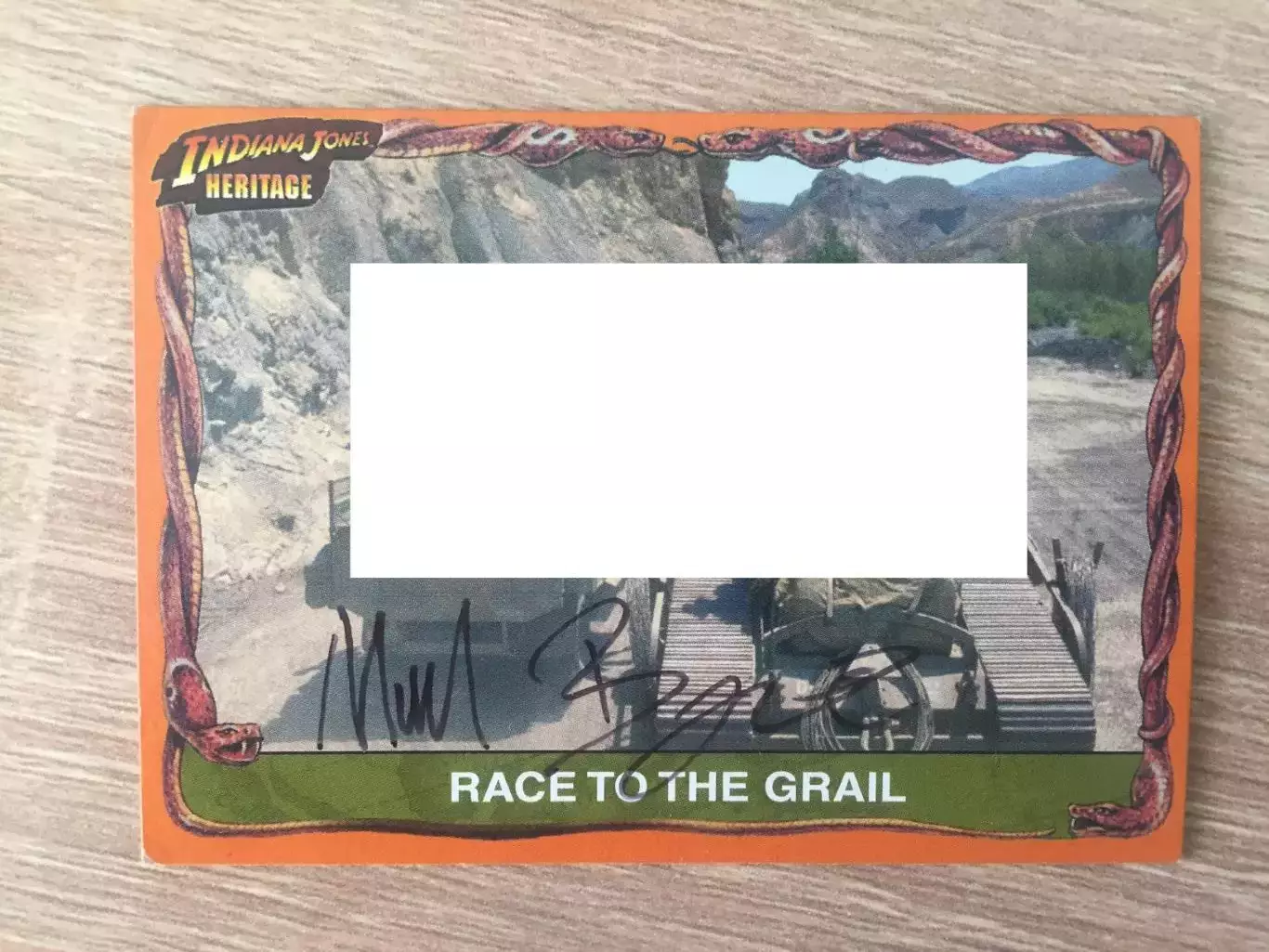 Майкл Бирн автограф на карточке Индиана Джонс Heritage
