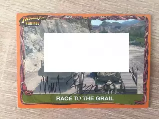 Майкл Бирн автограф на карточке Индиана Джонс Heritage