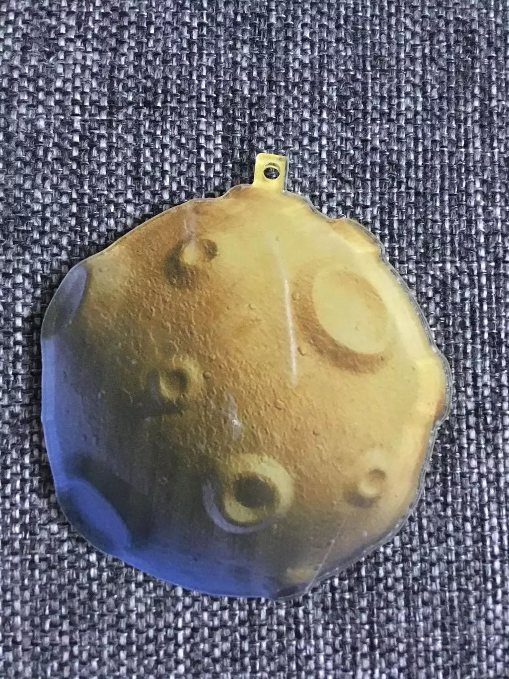 Луна новогодняя подвеска ёлочная игрушка акрил 1