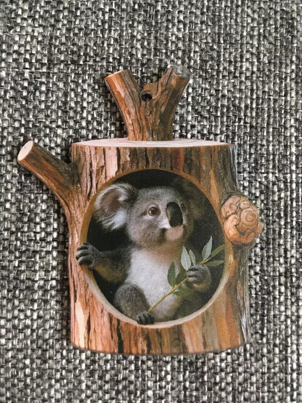 Коала в дупле новогодняя подвеска ёлочная игрушка акрил