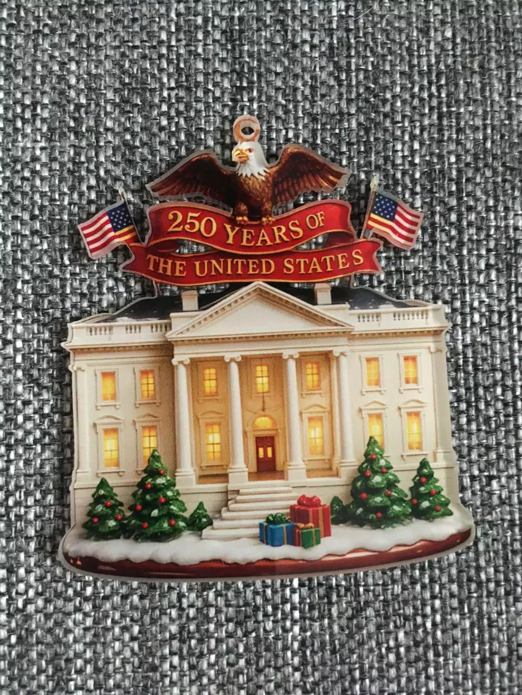 250 лет США новогодняя подвеска ёлочная игрушка акрил