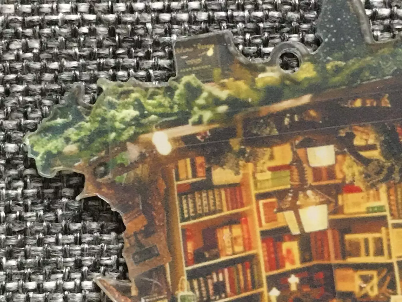 Библиотека новогодняя подвеска ёлочная игрушка акрил 3