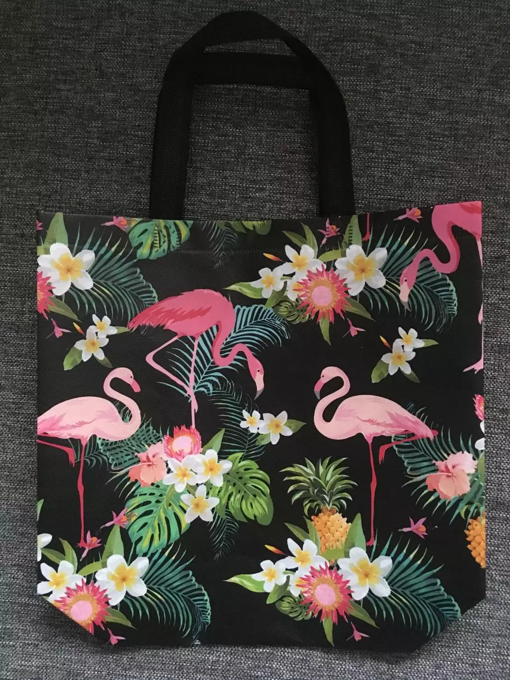 Сумка хозяйственная фламинго 1
