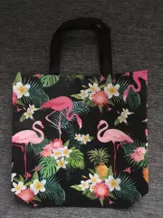 Сумка хозяйственная фламинго