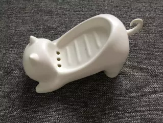 Мыльница-кошка пластик