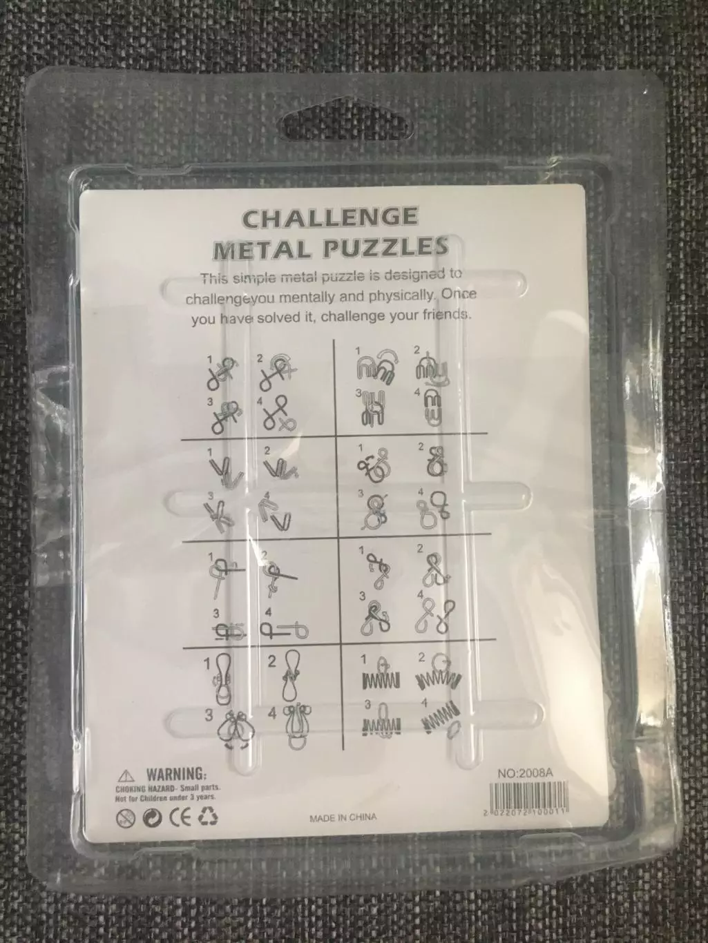 Набор металлических головоломок 8 штук 1