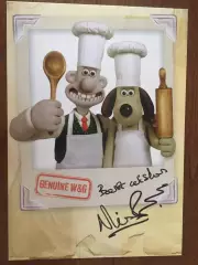 Ник Парк автограф Уоллес и Громит