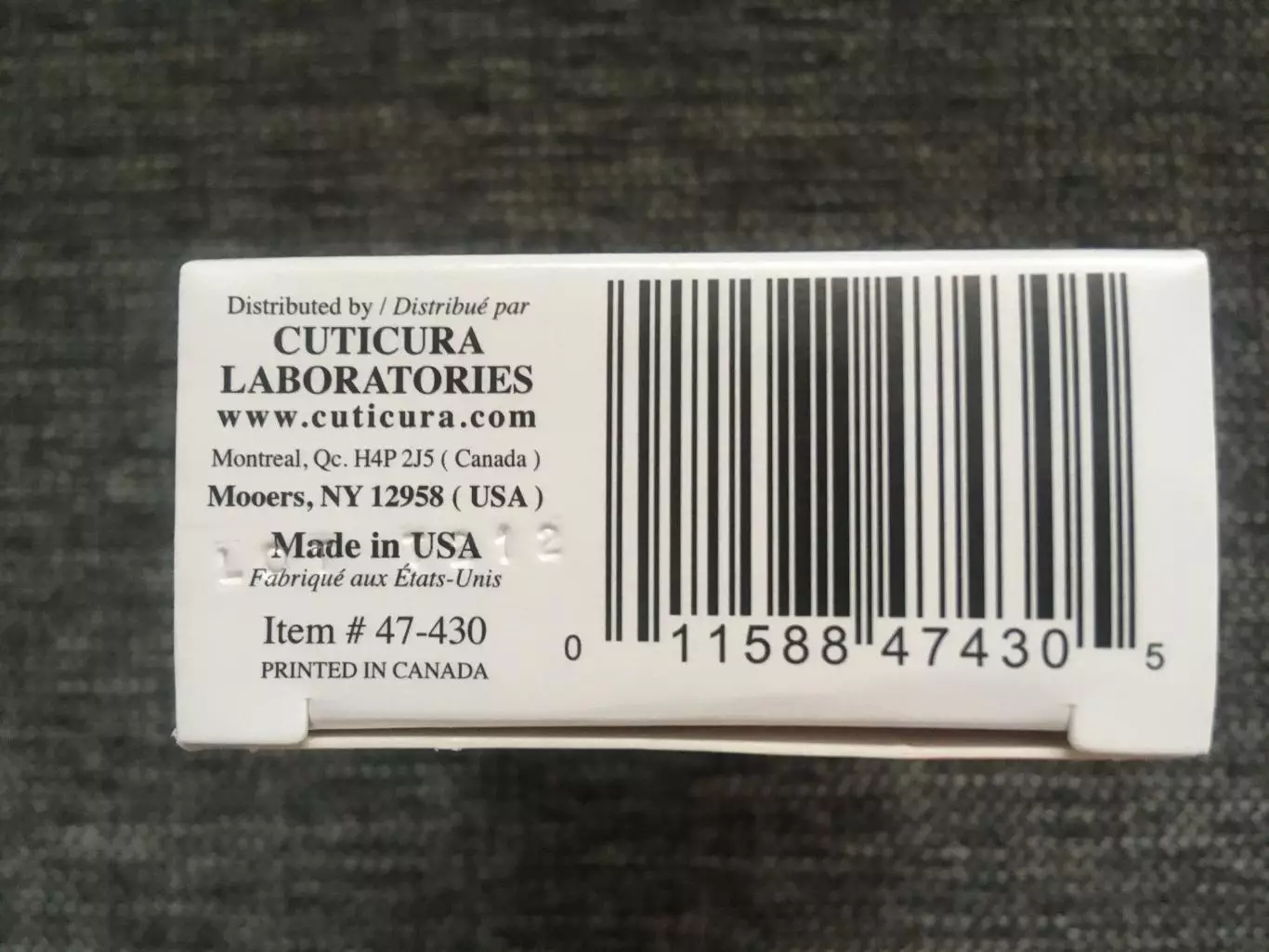 Cuticura коробка от мыла Канада/США 3