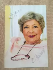 Ольга Аросева автограф на фото