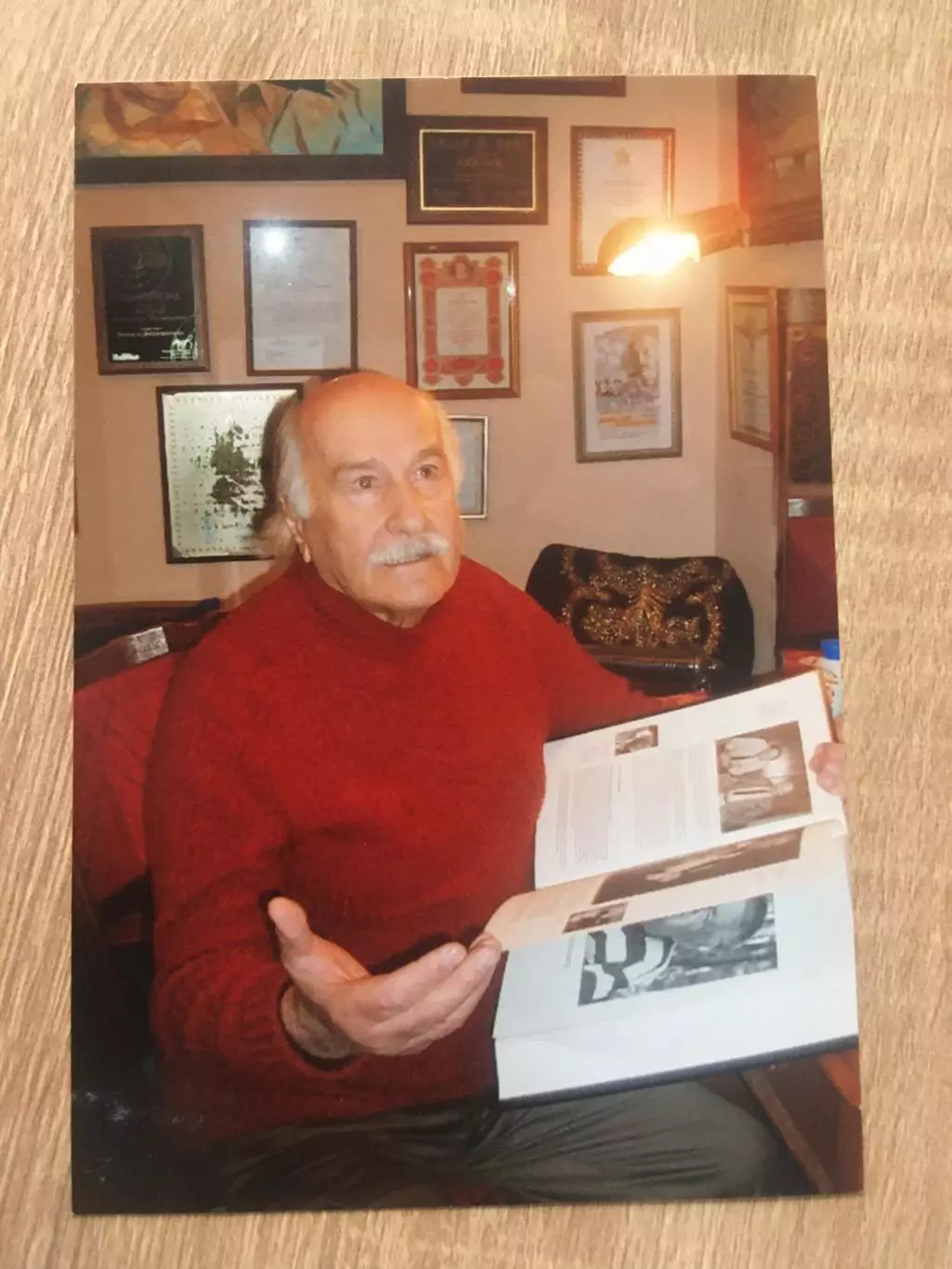 Владимир Зельдин автограф на фото 1