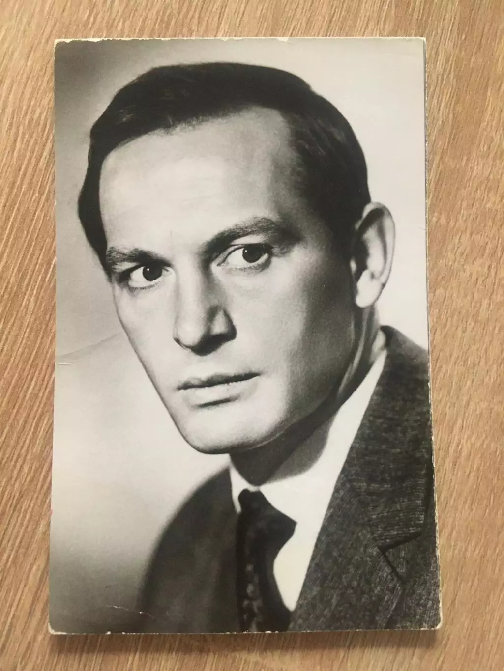 Василий Лановой автограф на открытк 1