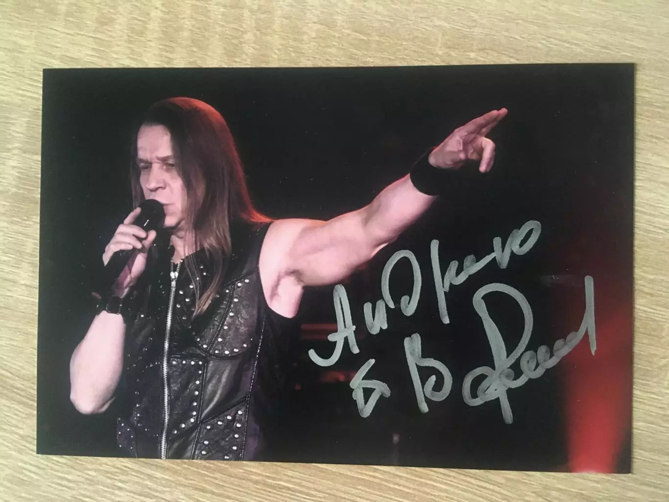 Валерий Кипелов автограф на фото